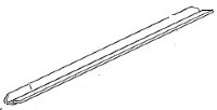 AD041135 Нож очистки ремня переноса Cleaning Blade - Transfer Belt(160k)