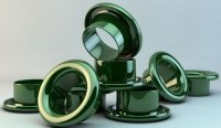 Клепки Piccolo d 4 мм, зеленые