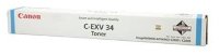 Тонер синий C-EXV34 TONER CYAN imageRUNNER ADVANCE C2220/ C2225/ C2230/ C2020/C2025/ C2030 (19k)